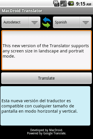 MacDroid Translator