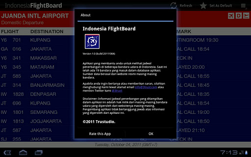 【免費旅遊App】Indonesia FlightBoard-APP點子