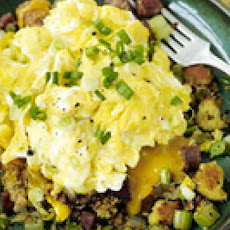 Farmer's Muffin Stuffin' Hash and Eggs