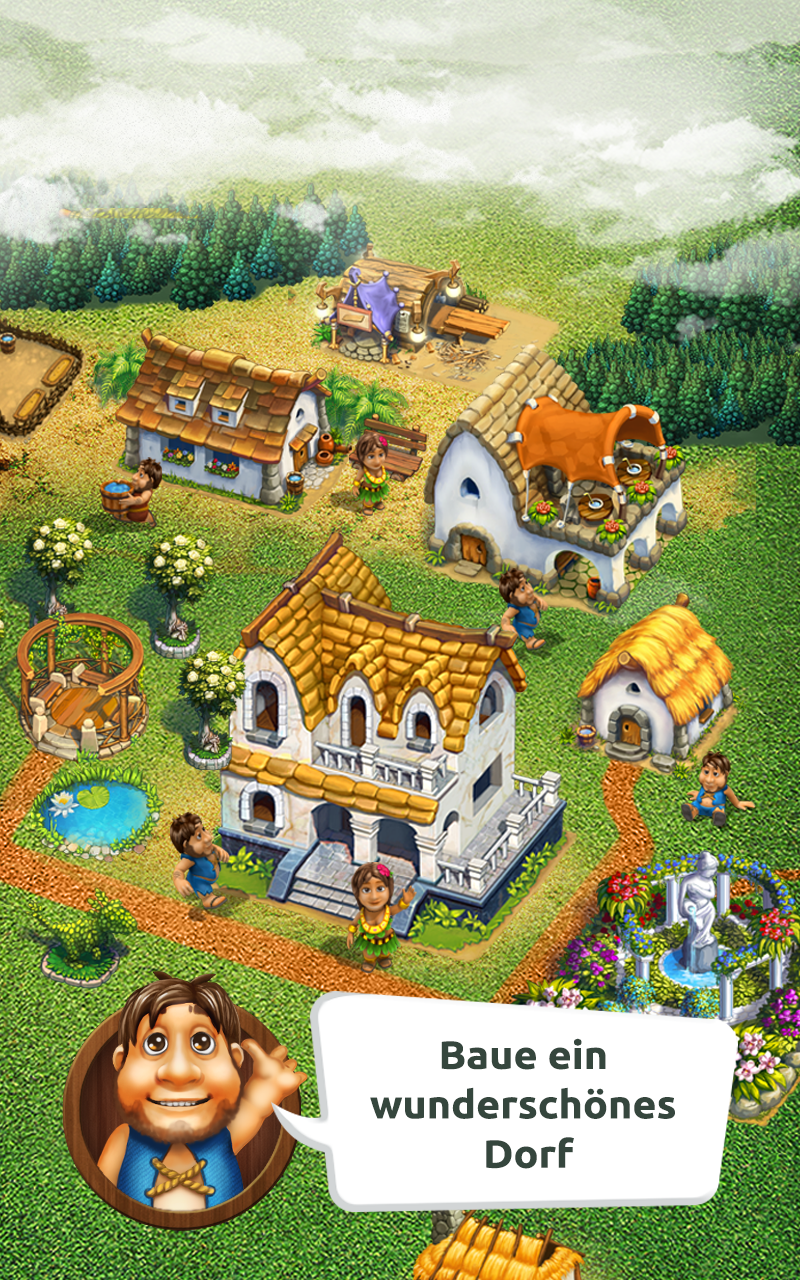 Android application The Tribez: Build a Village screenshort
