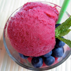 Blueberry Mojito Sorbet