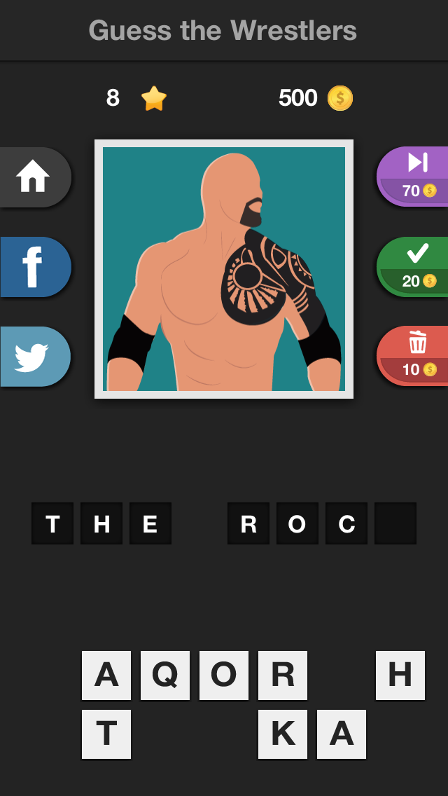 Android application Icontrivia Pro : Wrestlers screenshort