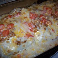 Tuna Broccoli Roll Up Casserole