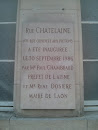 Plaque Rue Châtelaine