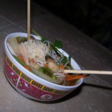 Spicy Asian Beef and Snow Pea Soup
