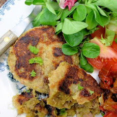 Monday Supper!  Curried Lamb and Chutney Rissoles/Patties