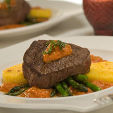 Beef Tenderloin With Creamy Burgundy Marinara