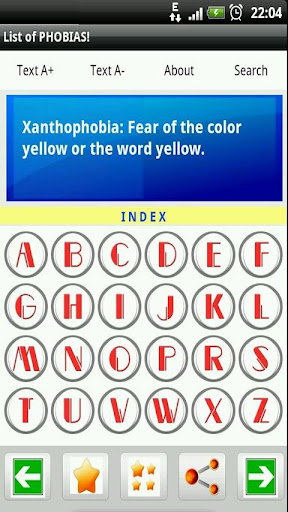 【免費書籍App】List of Phobias-APP點子