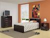 Juego De Dormitorio Cama  Velador