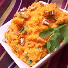 Mashed Jalapeno-Cilantro Sweet Potatoes