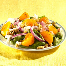 Baby Spinach With Mandarin Oranges & Goat Cheese