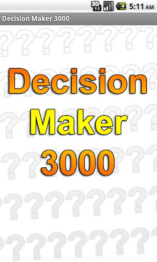 Decision Maker 3000