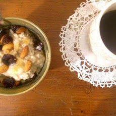 Porridge With Dried Cherries Rosewater, Vanilla And Cardamom