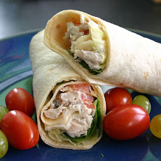 Chicken and Hummus Wraps