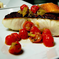 Chilean Sea Bass w/ Grape Tomato Salsa