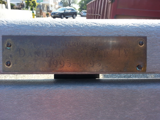 Daniel C Roper Memorial Bench