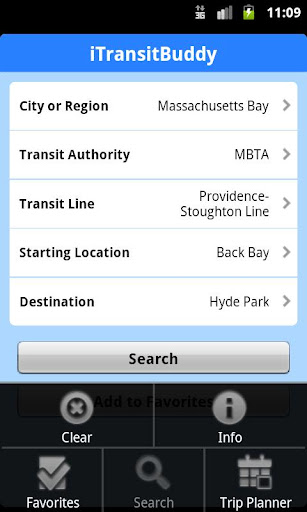 iTransitBuddy MBTA Rail Lite
