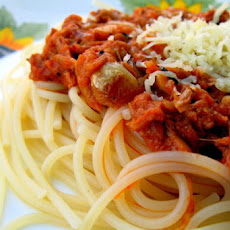 Mushroom Spaghetti Sauce With Tuna
