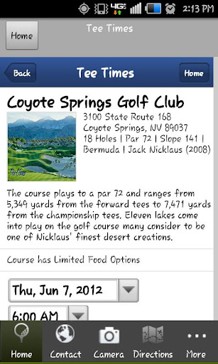 【免費運動App】Coyote Springs Golf Club-APP點子