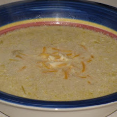 Crock Pot Potato Soup With Chilies and Cheese