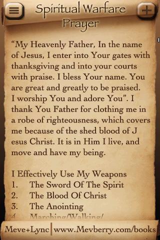 Spiritual Warfare Prayer