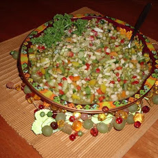 Shoepeg Corn and Baby Pea Salad