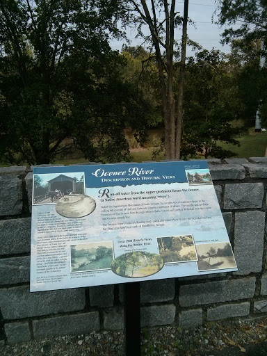Oconee River Historic Information Board 