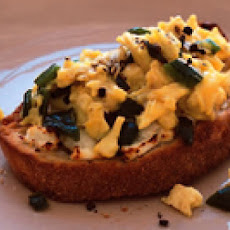 Spicy Open-Faced Egg Sandwiches