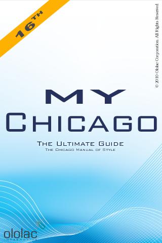 My Chicago Style Guide