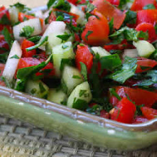 Recipe for Middle Eastern Tomato Salad (Salad Shirazi)