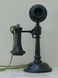 Candlestick Phones - WE #10 Black Candlestick Telephone 1