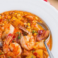 Shrimp and Roasted Corn Chowder