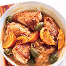 Chicken with Green Olives, Orange, and Sherry