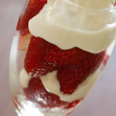 Skinny Strawberries Romanoff