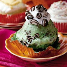 Mint-Chocolate Chip Ice-cream Cupcakes