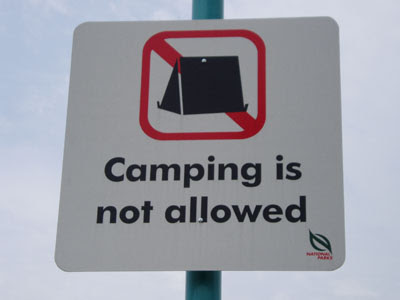 08 Camping not allow