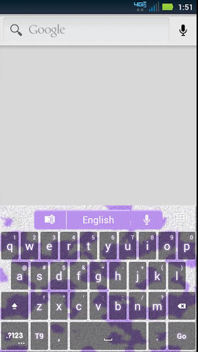 GO Keyboard Cute Purple Theme