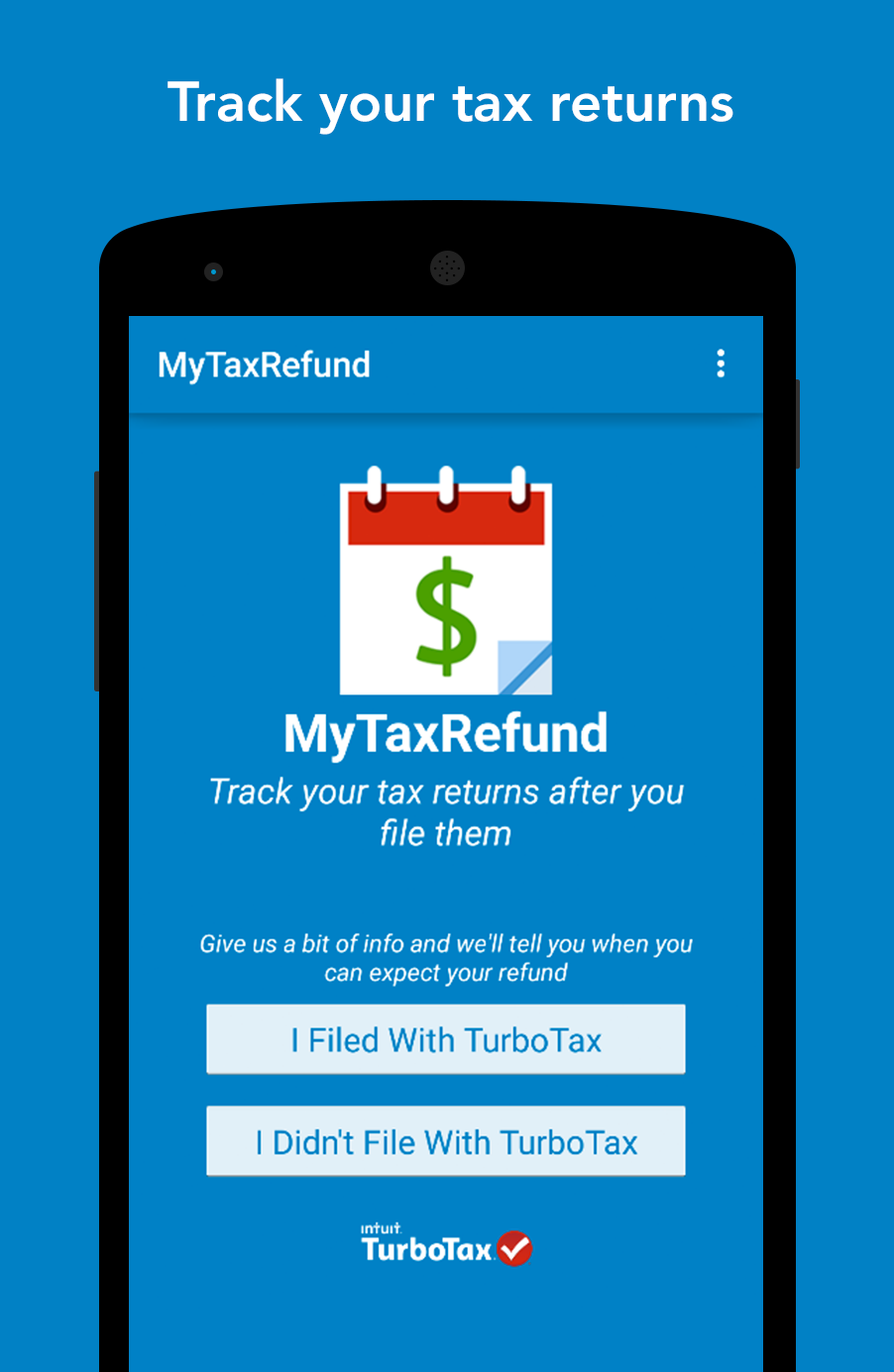 Android application MyTaxRefund by TurboTax – Free screenshort