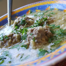 Cypriot Meatball Soup (Yourvarlakia Avgolemono) (Gluten Free)