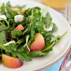 Peach and Arugula Salad
