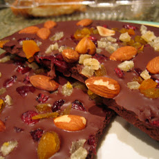 Dark Chocolate Vanilla Almond Dried Fruit Bark