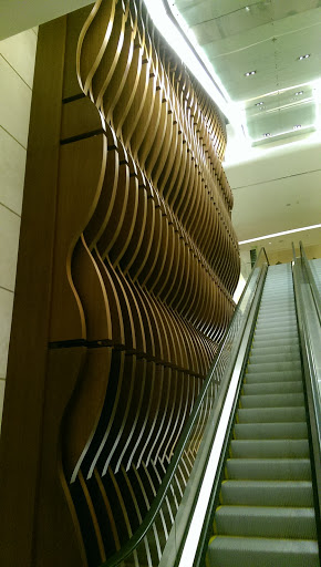 Wooden Waves Of The Staircase