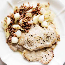 Pork Cutlets With Pickled Pearl Onions And Pancetta Recipe