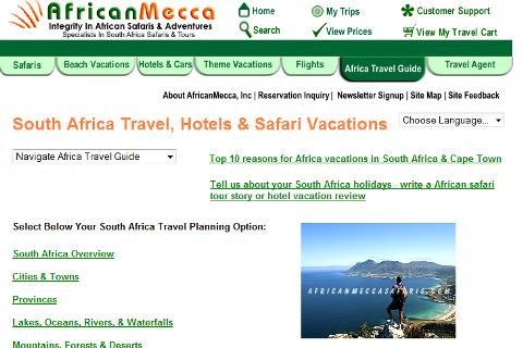South Africa Safari Tour Guide