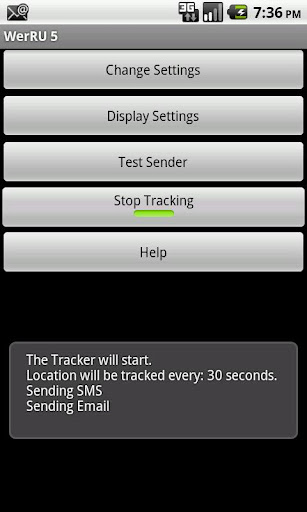 E-mail SMS Location Tracker