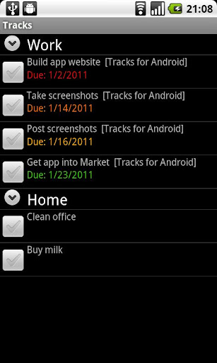 Tracks for Android