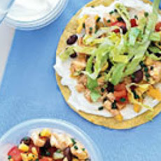Turkey and Black Bean Tostadas