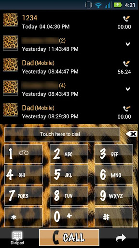 GO Contacts Cheetah Theme