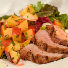 Grilled Pork With Summer Fruit Salsa