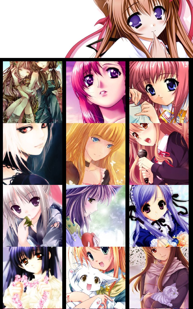 Android application Cute Girl Anime Wallpaper screenshort